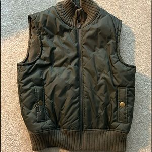 Caslon Army Green Puffer Vest